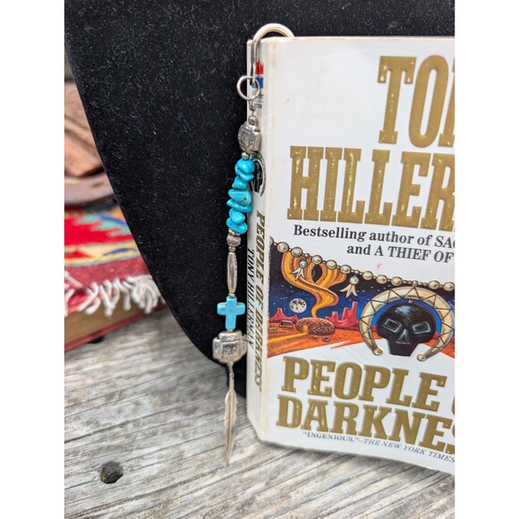 Vintage Southwestern Turquoise Blue Bookmark, Book Lover Gift - Picture 8 of 10